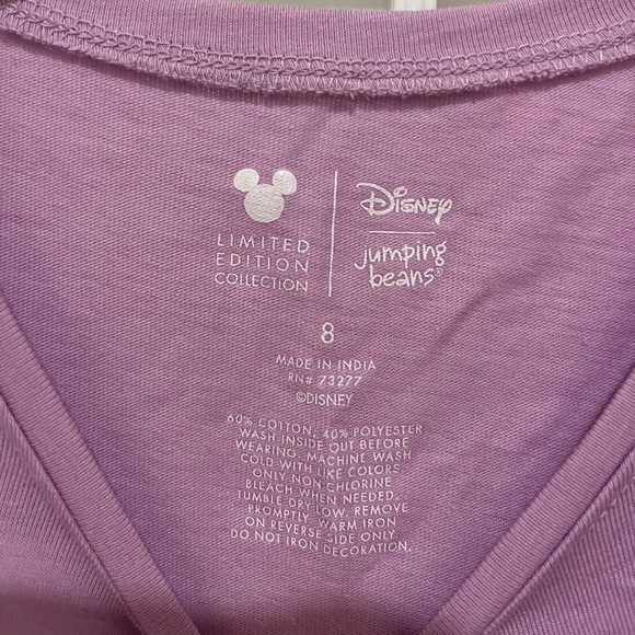 Girls Clothes Disney Jumping Beans Princess Sequin Tee Tutu Skort Set Size M(8) - Picture 6 of 11